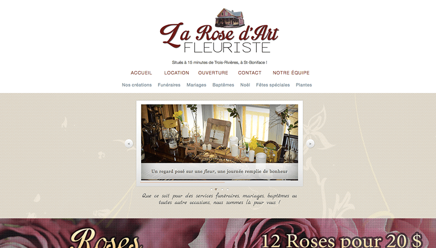 Fleuriste la rose d'art